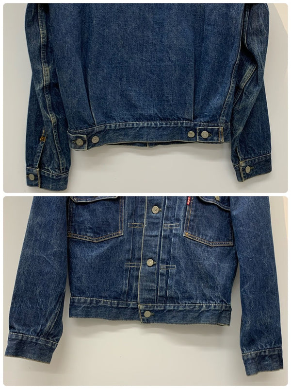 【曜日割引対象外】 リーバイス Levi's 50's 507XX 2nd 革パッチ 両面タブ デニム VINTAGE ジャケット 201MT-3030 VB