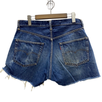 【曜日割引対象外】 リーバイス Levi's 60's 70's 501 BIG E カットオフ ショートパンツ W33 デニム ブルー 201MB-1107 VB