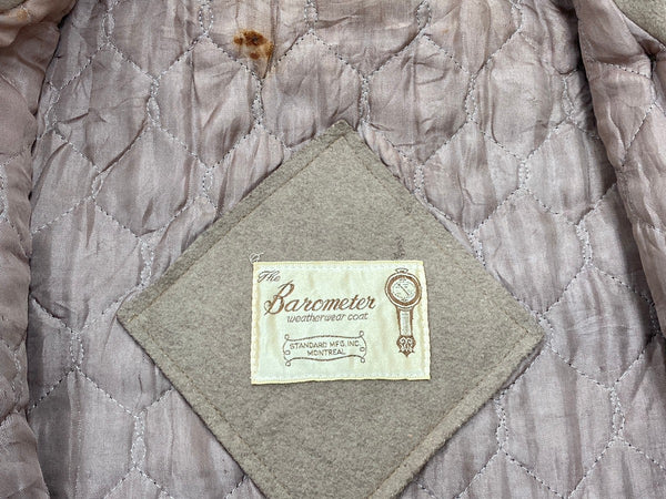 ヴィンテージ vintage 60s 60年代 Barometer ダッフルコート ウール LIGHTNING ZIP ライトニング ジッパー コート 無地 ベージュ 104MT-1935