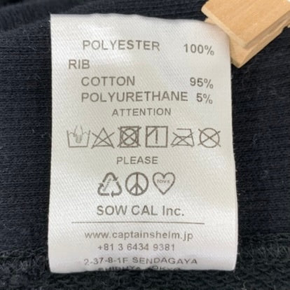 キャプテンズヘルム CAPTAINS HELM  CHECKER LOGO SWEAT スウェット ブラック Lサイズ 201MT-4449