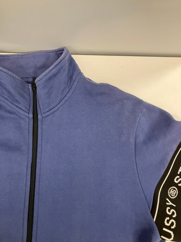 ステューシー STUSSY 16AW Pierre Track JKT ピエール トラックジャケット SSリンク ロゴ リブライン 118189 スウェット ブルー Lサイズ 101MT-5333