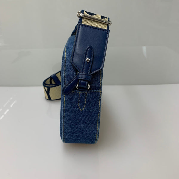 ステラマッカートニー STELLA McCARTNEY カメラバッグ デニム生地 バッグ レディースバッグ ショルダーバッグ・メッセンジャーバッグ ブルー 201goods-783