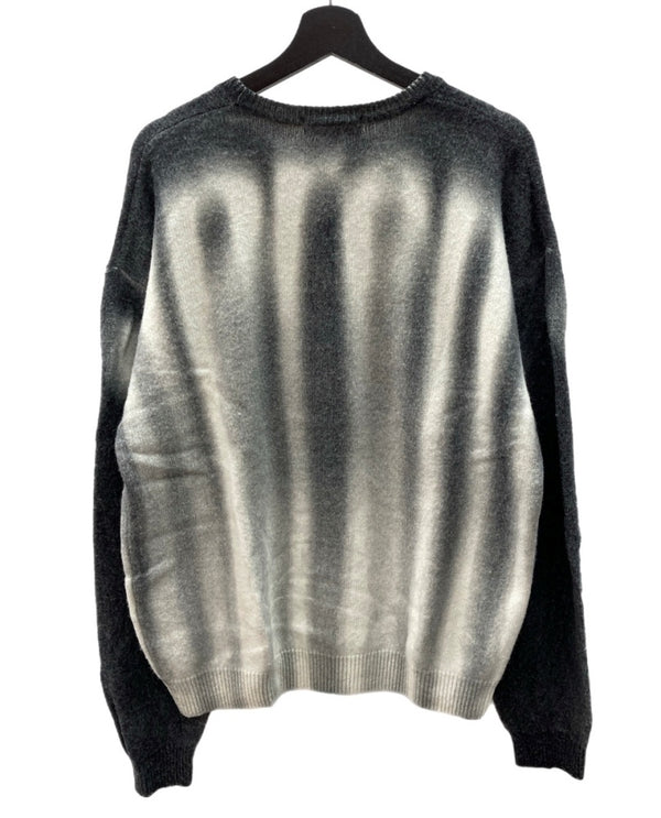 シュプリーム SUPREME 23AW Blurred Logo Sweater ブラード ロゴ ウール セーター ニット 黒 セーター ロゴ ブラック Mサイズ 104MT-2132