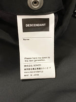 ディセンダント DESCENDANT 中綿ブルゾン MADE IN JAPAN 黒 サイズ 1 ジャケット ロゴ ブラック 101MT-2345