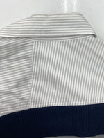 カラー kolor 20SS ASYMMETRY KNIT DOCKING L/S SHIRT アシンメトリー ニット ドッキング 長袖 シャツ 白 灰 紺 20SCL-N01304 サイズ 2 セーター 総柄 マルチカラー 104MT-1576