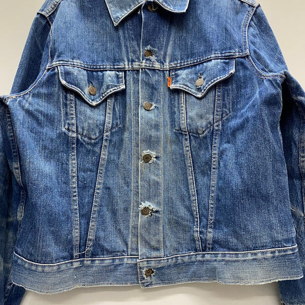 【曜日割引対象外】 リーバイス Levi's 70's 70505-0217 333工場 オレンジタブ デニム ジャケット ブルー 44サイズ 201MT-4863 VB