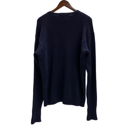 【曜日割引対象外】 ラルフローレン POLO RALPH LAUREN ポロベア HAND KNIT ニット セーター ネイビー Mサイズ 201MT-4270 VB
