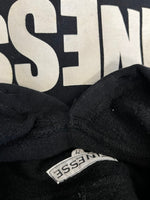 フィネス FINESSE ロゴプリント フーディ パーカー 黒 パーカ ブラック Mサイズ 101MT-4866