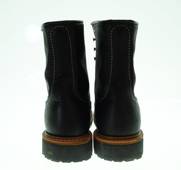 レッドウィング RED WING 8-inch Logger Non-Steel Toe 8インチ ロガー ノン・スティールトゥ  MADE in USA   4501 メンズ靴 ブーツ ワーク ブラック 9 1/2 D 27.5cm 103S-1354