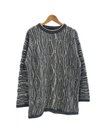 クージー COOGI 90s 90's AUSTRALIA 3D KNIT 3Dニット 総柄 クルーネック グレー系 XXL セーター マルチカラー 101MT-5004