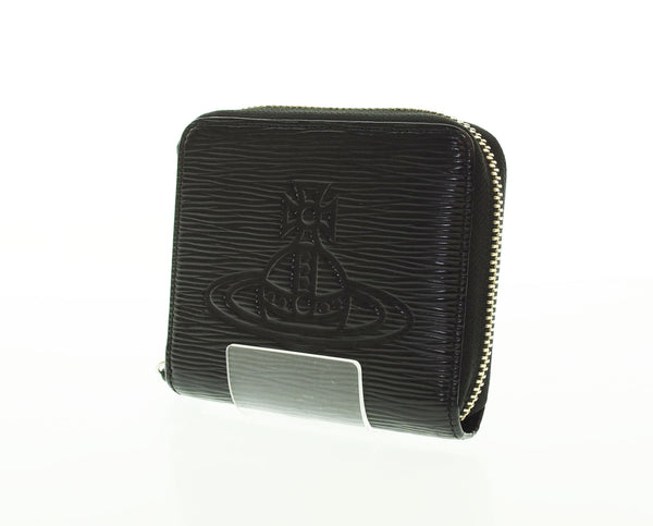 ヴィヴィアン・ウエストウッド Vivienne Westwood フロウ ラウンドファスナー二つ折り財布 VWK844 財布・ケース メンズコインケース ブラック 103SA-16