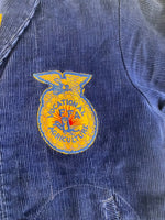 ヴィンテージ vintage 70’s 70年代 FFAジャケット ファーマーズジャケット WEST VIRGINIA TALON ZIP 刺繍 36 ジャケット ネイビー Sサイズ 101MT-4119