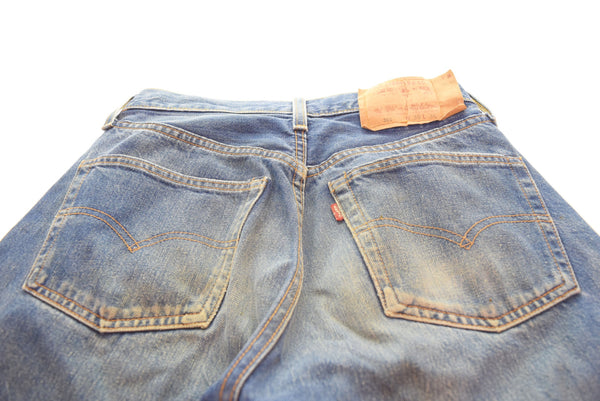 リーバイス LEVI'S 90s 501 バレンシア製 赤耳 ビッグE 90's デニム ブルー 30/36 103MB-513