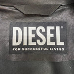 ディーゼル DIESEL l-korn-a Leather jacket with embossed Oval D ジャケット ブラック XLサイズ 201MT-3704