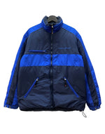ラルフローレン RalphLauren POLO SPORT 90s REVERSIBLE DOWN PUFFER JACKET リバーシブル ダウン パファー ジャケット ジップアップ アウター 青 紺 ジャケット ロゴ ネイビー Mサイズ 104MT-2143