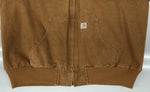 カーハート Carhartt ACTIVE JACKET アクティブ ジャケット 裏地キルティング ジップアップ アウター キャメル 茶 ジャケット ロゴ ブラウン 2XLサイズ 104MT-1729