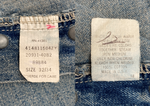ダブルアールエル RRL 90s DENIM PANTS デニム パンツ ボタンフライ ジーパン ジーンズ USA製 三ツ星タグ Ralph Lauren インディゴ 青 ロゴ デニム ブルー 32×34 104MB-351