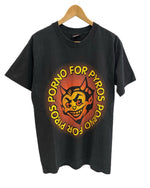 バンド band ヴィンテージ Vintage Porno For Pyros ポルノ フォー パイロス バンドTシャツ 黒 ロゴ プリント US古着 袖シングル Tシャツ ブラック Lサイズ 101MT-4680