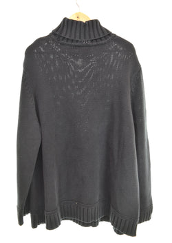 ラルフローレン RalphLauren 雪柄 タートルネック ニット セーター 3X セーター ブラック 103MT-3347