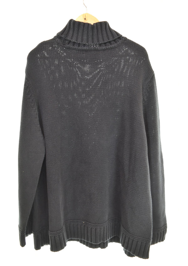 ラルフローレン RalphLauren 雪柄 タートルネック ニット セーター 3X セーター ブラック 103MT-3347