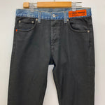 ヘロンプレストン HERON PRESTON コーティングデニムパンツ ジーンズ 切替 HMYA010F20DEN003 デニム ブラック 30サイズ 201MB-1051