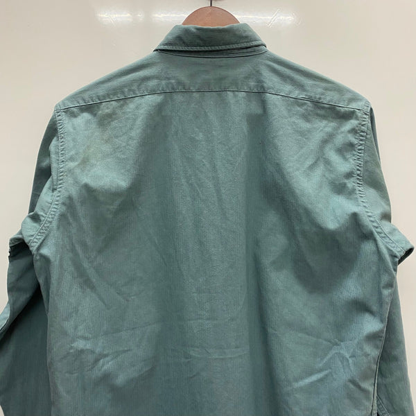 【曜日割引対象外】 ヴィンテージ vintage 40's MONTGOMERY WARD PIONEER DU-ALLS 長袖シャツ ブルー 15サイズ 201MT-4503 VB