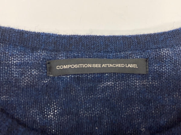 ワイズ Y's ヨウジヤマモト Yohji Yamamoto ラウンドネック ボレロ フロントボタン ウール 毛 モード バイカラー NAVY 紺 PINK ピンク YQ-K92-879 カーディガン ネイビー SIZE2 104LT-228