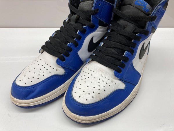 ナイキ NIKE 17年製 AIR JORDAN 1 RETRO HIGH OG GAME ROYAL エア ジョーダン レトロ ハイ ゲーム ロイヤル AJ1 白 青 黒 555088-403 メンズ靴 スニーカー ブルー 26.5cm 104S-1030