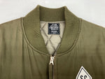 ステューシー STUSSY × チャレンジャー CHALLENGER Blend Ice Cream Work Vest ブレンド アイスクリーム ワーク キルティング バック刺繍 KHAKI 緑 ベスト ワンポイント カーキ Lサイズ 104MT-1752