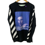 オフホワイト Off-White DIAG BERNINI L/S T-SHIRT OMAB001F18185011 ロンT ブラック Mサイズ 201MT-4803