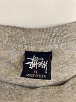 ステューシー STUSSY 近タグ 90s 00s  ロゴプリントTシャツ USA製 XL Tシャツ グレー LLサイズ 101MT-3259