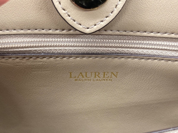 ラルフローレン RalphLauren Leather Small Marcy Satchel  II ミニ サッチェル アクセサリーコレクション ハンドバッグ ショルダーバッグ ゴールドロゴ BEIGE 431775153014 バッグ レディースバッグ 2way・3wayバッグ ワンポイント ベージュ 104B-66