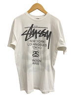 ステューシー STUSSY × mastermind JAPAN 8 Ball Skull Tee Tシャツ ホワイト Mサイズ 201MT-2766