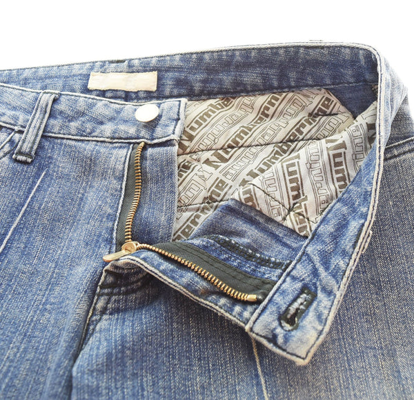 ナンバーナイン NUMBER NINE 01SS IME タイム期 センターシーム入り デニムパンツ 青 デニム ブルー 1 103MB-434