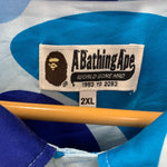 ア ベイシング エイプ A BATHING APE Camo Open Collar Shirt 001SRJ201002I 半袖シャツ ブルー 2XLサイズ 201MT-3909