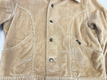 リー Lee 70年代 70's velor trucker jacket ベロア トラッカージャケット コーデュロイ MADE IN USA アメリカ製 vintage ヴィンテージ - ジャケット ベージュ フリーサイズ 101MT-3442