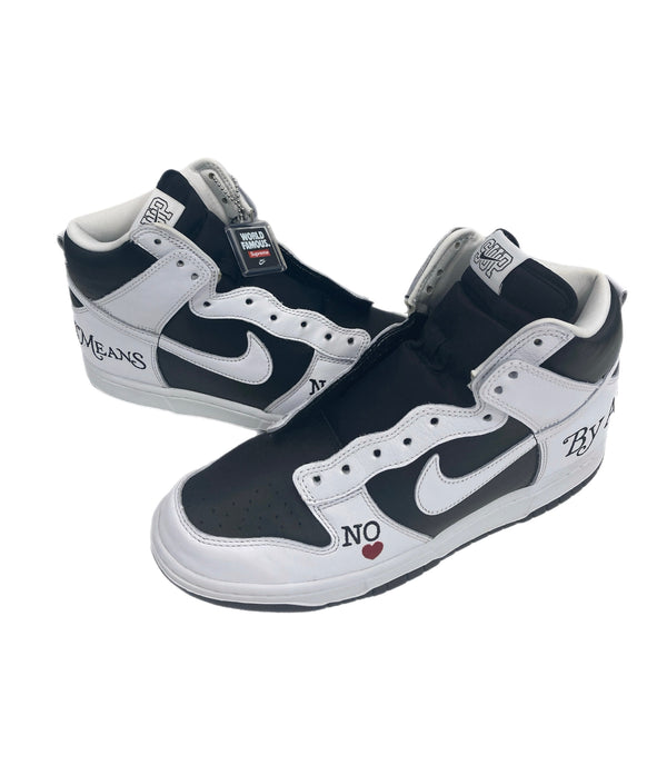 ナイキ NIKE Supreme Nike SB Dunk High By Any Means White Black シュプリーム ナイキ SB ダンク ハイ バイ エニー ミーンズ ホワイト  DN3741-002 メンズ靴 スニーカー ブラック 28.5cm 101sh-1943