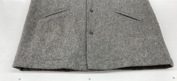 アベイシングエイプ A BATHING APE × EBBETS FIELD FLANNELS エベッツ フィールド フランネルズ ウール スタジャン 灰 6863-141-019 ジャケット 刺繍 グレー Mサイズ 104MT-2153