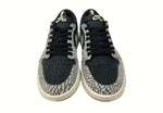 ナイキ NIKE 23年製 AIR JORDAN 1 RETRO LOW OG BLACK ELEPHANT エア ジョーダン レトロ ロー ブラック セメント AJ1 灰 黒 CZ0790-001 メンズ靴 スニーカー ブラック 25cm 104-shoes623