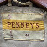 【曜日割引対象外】 ヴィンテージ vintage 50’s 50s 50年代 ぺニーズ PENNEY'S ウールジャケット ブラウン 42サイズ 201MT-3483 VB