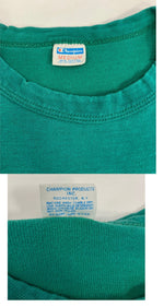 チャンピオン Champion 70’s 70年代 バータグ 4-H CLUB Four Leaf Clover クローバー プリント vintage ヴィンテージ made in USA アメリカ製 Tシャツ グリーン Mサイズ 101MT-4118