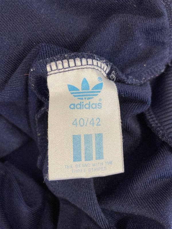 アディダス adidas 80s~ ヴィンテージ Vintage トラックジャケット トレフォイルロゴ  40/42 ジャージ ネイビー 101MT-3436