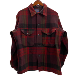【曜日割引対象外】 ペンドルトン PENDLETON 60's バッファローチェック ウールジャケット ジャケット レッド Mサイズ 201MT-4418 VB