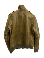 アヴィレックス AVIREX レザー フルジップ フライト ジャケット オリーブ 6181019 XL ジャケット カーキ LLサイズ 101MT-5092