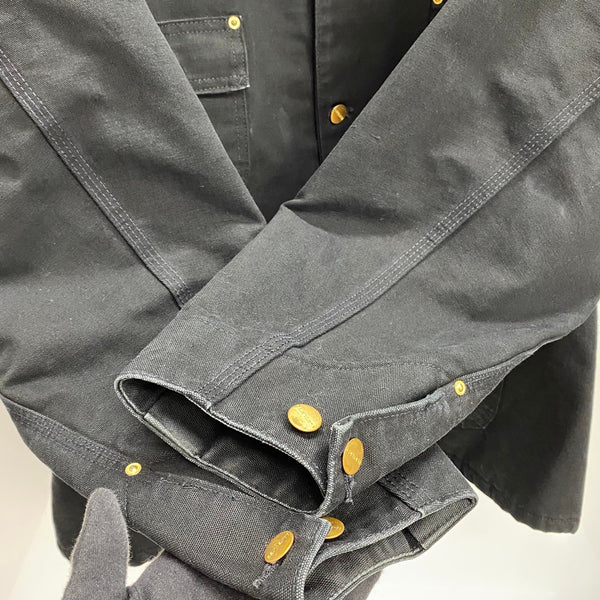 【曜日割引対象外】 カーハート Carhartt ミシガンチョアコート カバーオール ブランケットライナー ダック ジャケット ブラック 201MT-4466 VB