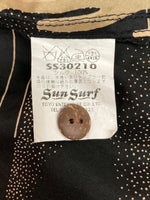 サンサーフ SUN SURF S/S SPECIAL EDITION ALOHA KIHI KIHI アロハ シャツ キヒ キヒ ハワイアン 半袖 開襟 魚 海 黒 SS30210 半袖シャツ 総柄 ブラック Sサイズ 104MT-1710