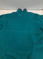 パタゴニア PATAGONIA 90's 90年代 SYNCHILLA シンチラ スナップT  フリース プルオーバー ®️入り エメラルドグリーン×パープル VINTAGE ヴィンテージ MADE IN USA アメリカ製  ジャケット グリーン Lサイズ 101MT-5232