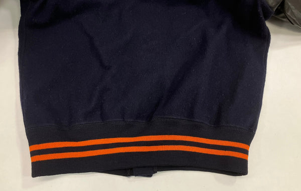 ヴィンテージ vintage 50's 50年代 KING-O-SHEA 襟付き スタジャン バーシティジャケット 袖レザー VARSITY JACKET スタジアム ジャケット ネイビー 101MT-5081