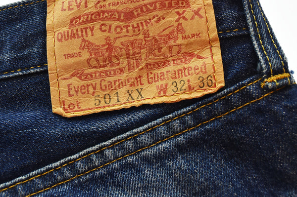 リーバイス Levi's 98年製 501-0003 ボタン裏555 バレンシア 501XX デニムパンツ デニム ブルー ｗ32 103MB-571