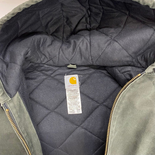 【曜日割引対象外】 カーハート Carhartt 00's アクティブジャケット パーカー モスグリーン ジャケット グリーン 2XLサイズ 201MT-4743 VB